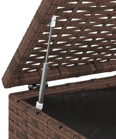 Caixa para almofadões de jardim 100x49x103,5cm vime PE castanho