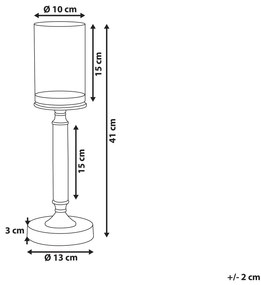 Candelabro dourado 41 cm ABBEVILLE Beliani