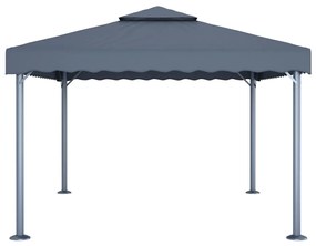 Gazebo 400x300 cm alumínio antracite