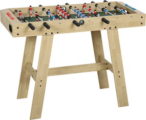 SPORTNOW Matraquilho para Crianças com 2 Marcadores 8 Pegas 22 Jogadores e Varas Telescópicas 114x78x88 cm Madeira | Aosom Portugal