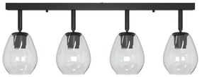 Luminárias de Teto com Lâmpada de Vidro Ajustável Anthracite E27