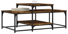 Mesa de centro 102x60x45 cm derivados madeira carvalho fumado