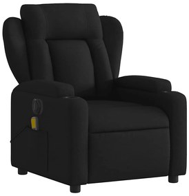 Poltrona reclinável de massagens elétrica tecido preto