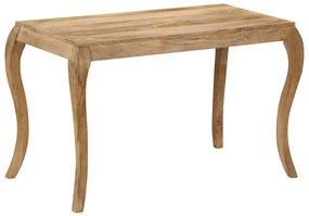 Mesa de jantar 118x60x76 cm madeira de mangueira maciça