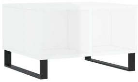 Mesa de centro 60x50x36,5 cm derivados madeira branco brilhante