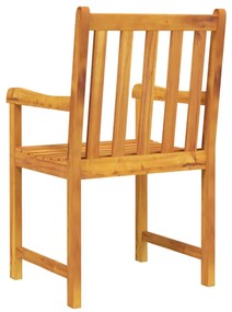 Cadeiras de jardim 2 pcs madeira de acácia maciça
