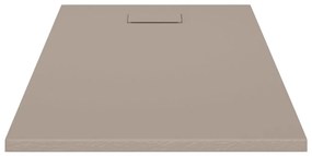 Base de chuveiro SMC 120x70 cm castanho