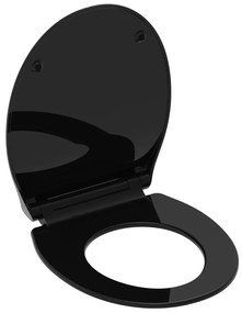 429417 SCHÜTTE Assento de sanita SLIM BLACK duroplast