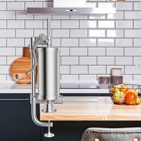 Máquina de enchimento de salsicha Máquina de enchimento de salsicha Seringa de salsicha com 4 tubos de enchimento 3L