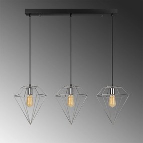 Candeeiro de Teto Elmas – Cromado – 100 x 30 cm