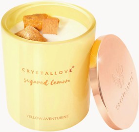 Vela perfumada artesanal Sugared Lemon Crystallove, 400 g