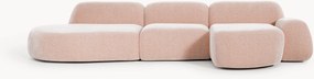 Sofá de canto modular com chaise longue Wolke (4 lugares)