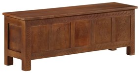 Caixa de arrumação 110x30x40 cm madeira de mangueira maciça