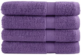 Toalhas de sauna premium SOLUND 4 pcs 80x200 cm 600 gsm roxo