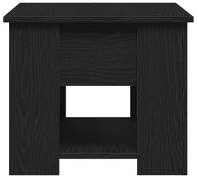 Mesa de Café em Carvalho Preto 79x49x41 cm Feita de Madeira Engenharia
