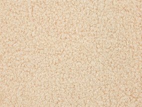 Conjunto de 2 almofadas decorativas em tecido bouclé cor de areia 60 x 60 cm LEUZEA Beliani