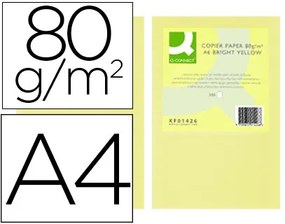 Papel de Cor Q-connect Din A4 80gr Champanhe Pack de 500 Folhas