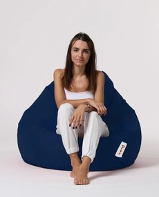Pufe de Jardim Premium XXL – Azul Escuro – 115x130x39 cm | Tribo Home