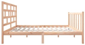 Estrutura de cama pequena casal 120x190 cm pinho maciço