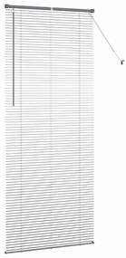 Persiana de Janela Cinzento-escuro 80 x 130 cm Alumínio