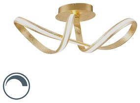 Candeeiro de tecto design dourado LED - BELINDA Design