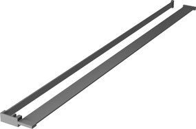 Mexen prateleira para cabine de duche com porta-toalhas, metal gun - 800-02-95