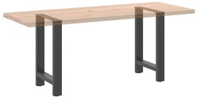 Pés para mesa de jantar antracite 2 peças 60x(72-73) cm aço