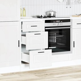 Armário base de cozinha Porto derivados de madeira branco