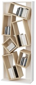 Estante Carmen – Branco Carvalho – 63x153,6x24 cm