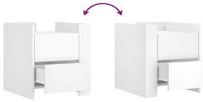 Mesa cabeceira 45x50x50 cm derivados de madeira branco