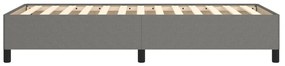 Estrutura de cama sem colchão 90x190 cm tecido cinzento-escuro