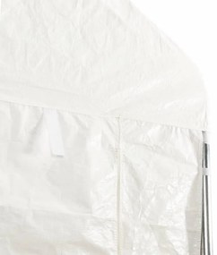 Gazebo com telhado 13,38x2,28x2,69 m polietileno branco