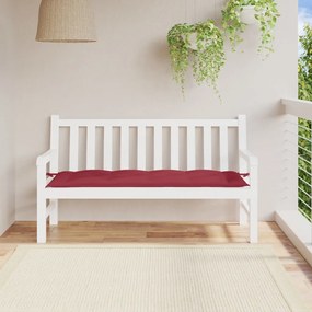 vidaXL Almofadão p/ banco de jardim tecido oxford vermelho tinto