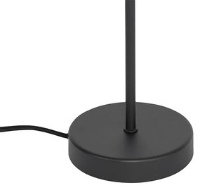 Candeeiro de mesa moderno preto com dourado - Elif Moderno