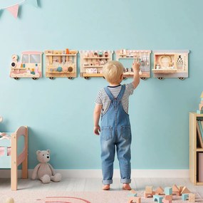 Painel sensorial parfa crianças de madeira com múltiplas atividades Montessori para crianças pequenas Sala de jogos ou creche