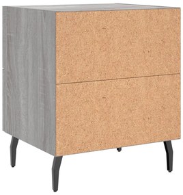 Mesa cabeceira 40x35x47,5 cm derivados madeira sonoma cinza
