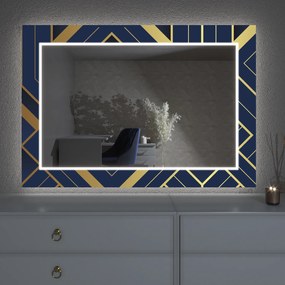 Espelho LED com decoração D7