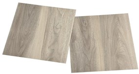 Tábuas soalho autoadesivas 55 pcs 5,11 m² PVC cinza-acastanhado