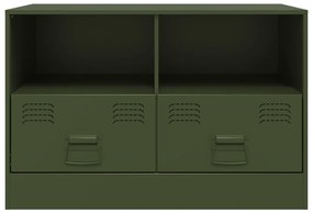Móvel de TV 67x39x44 aço verde azeitona