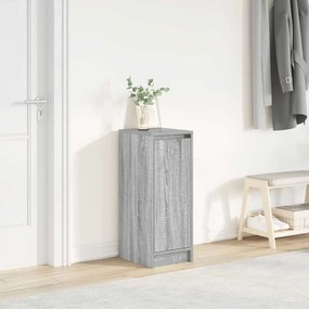 vidaXL Sapateira 29,5x34x76 cm derivados de madeira cinzento sonoma