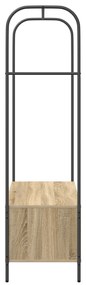 Cabideiro com prateleiras Carvalho Sonoma 100x44x160 cm