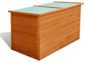 vidaXL Caixa de arrumação para jardim 126x72x72 cm madeira