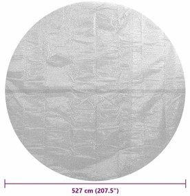 Película p/ piscina PE solar flutuante 527 cm cinzento