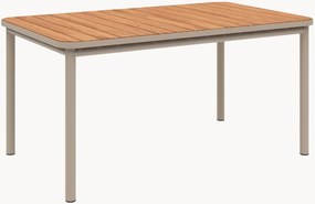Mesa de jantar para jardim com tampo em madeira de teca Kirra