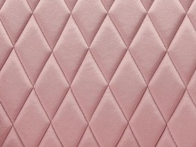 Conjunto de 2 cadeiras em veludo rosa  ARCATA Beliani