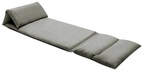 Colchão dobrável microfibra cinzento-escuro