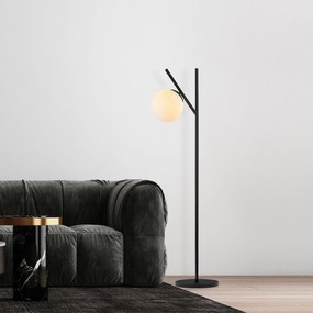 Candeeiro de Pé Fork – Preto e Creme – 31 x 45 x 152 cm