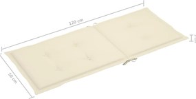 Cadeiras de jardim dobráveis c/ almofadões 8 pcs acácia maciça