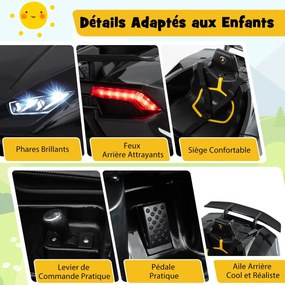Carro elétrico infantil Lamborghini 12V carro infantil elétrico com controle remoto rosa