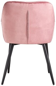 Cadeira Salle Veludo - Rosa